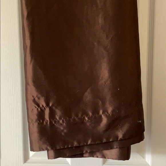Brown shimmery “darkening” curtains, 2 panels - Picture 2 of 2